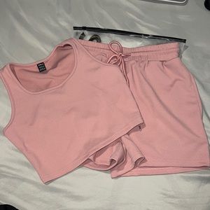 Tank top and Track shorts